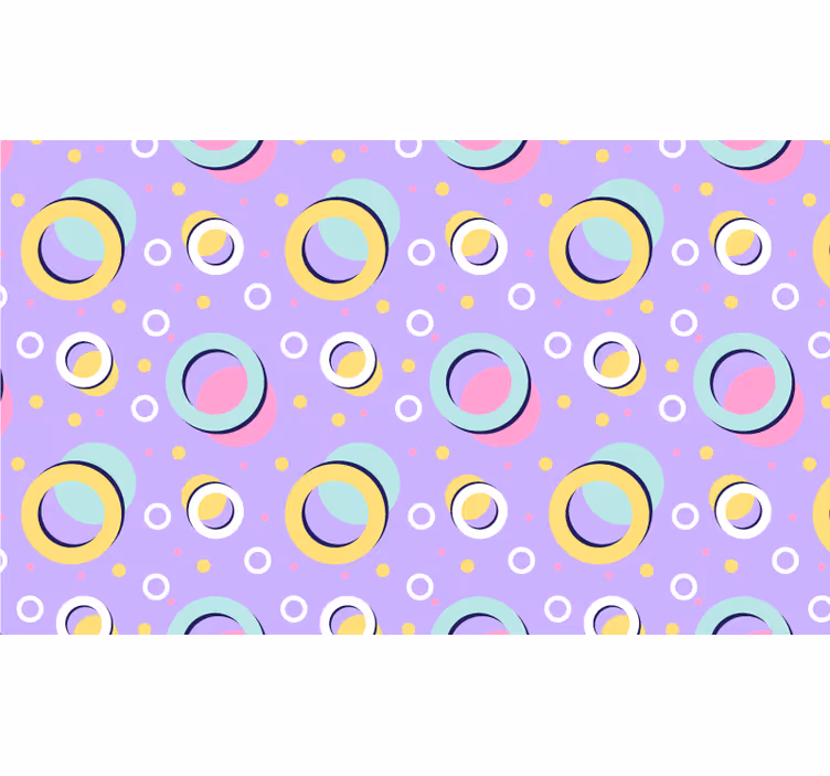 Children room roller blind colorful circles - TenStickers