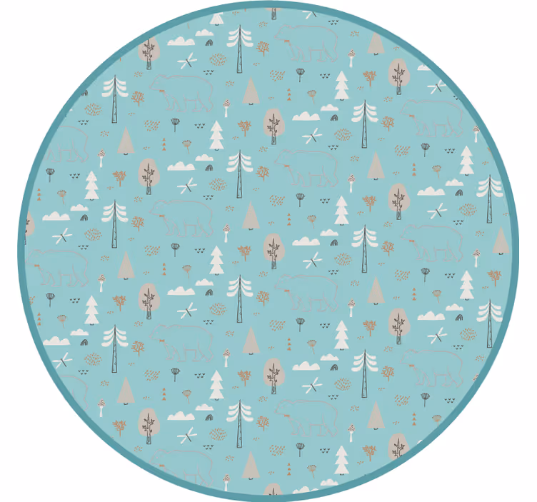 Children room roller blind geometric nordic design - TenStickers