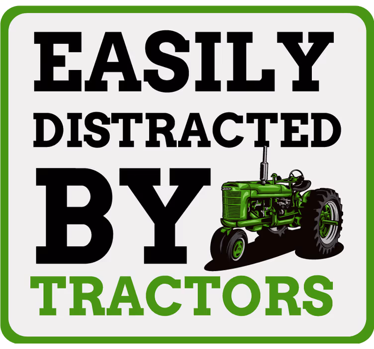 Children room roller blind easily distracted by tractors - TenStickers
