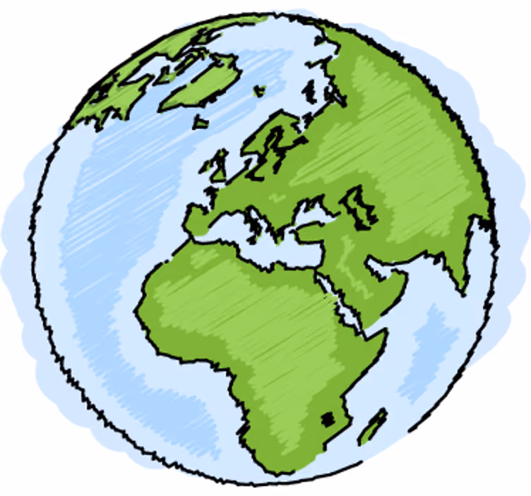 Children room roller blind green and blue world map - TenStickers