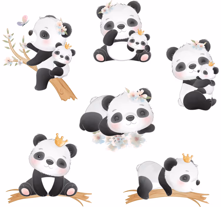 Panda life children room roller blind - TenStickers