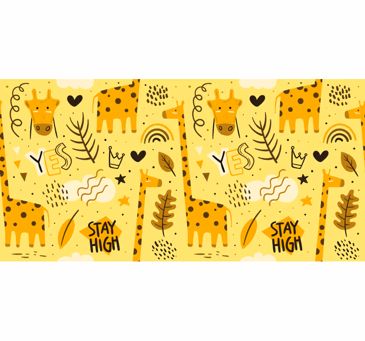 Children room roller blind giraffes design - TenStickers
