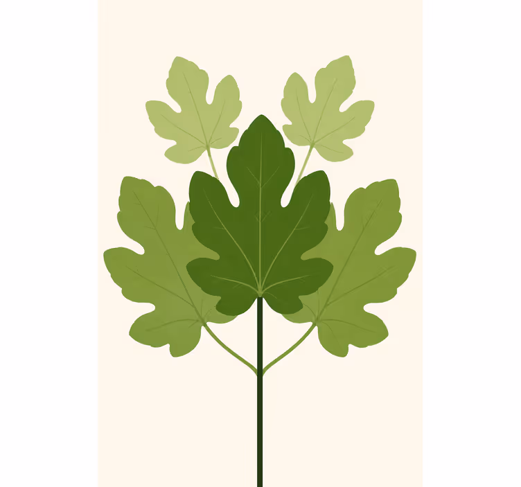 Figuera flowers and plants roller blind - TenStickers