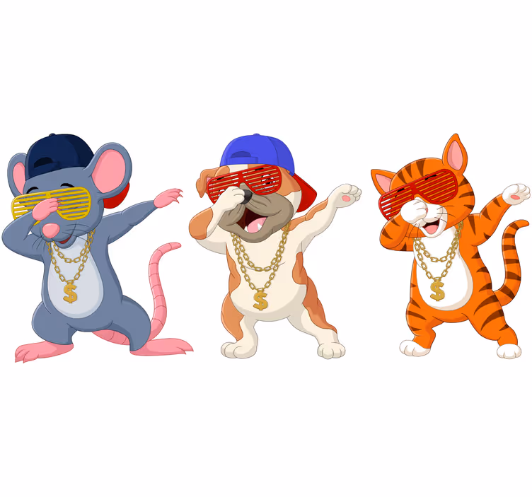 Children room roller blind animal sounds for kids - TenStickers