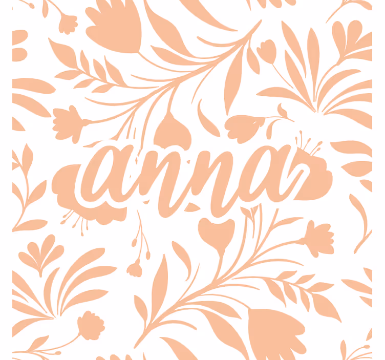 Children room roller blind pink vintage leaves pattern - TenStickers