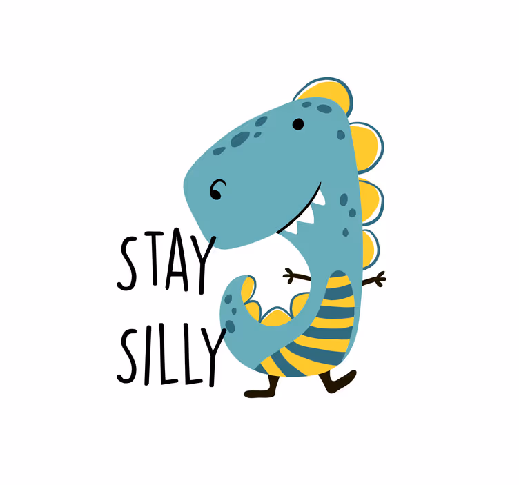 Children room roller blind nordic dinosaur fun - TenStickers