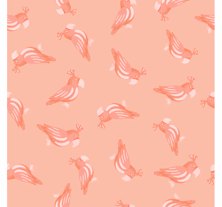 Children room roller blind with pink birds design - TenStickers