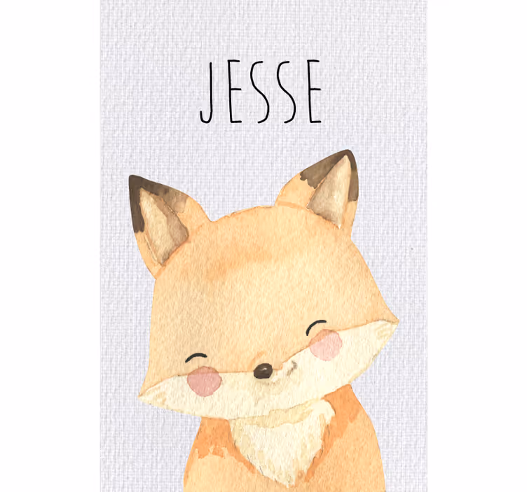 Children room roller blind fox animals - TenStickers