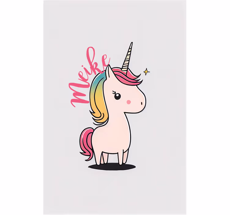 Children room roller blind cartoon unicorn design - TenStickers