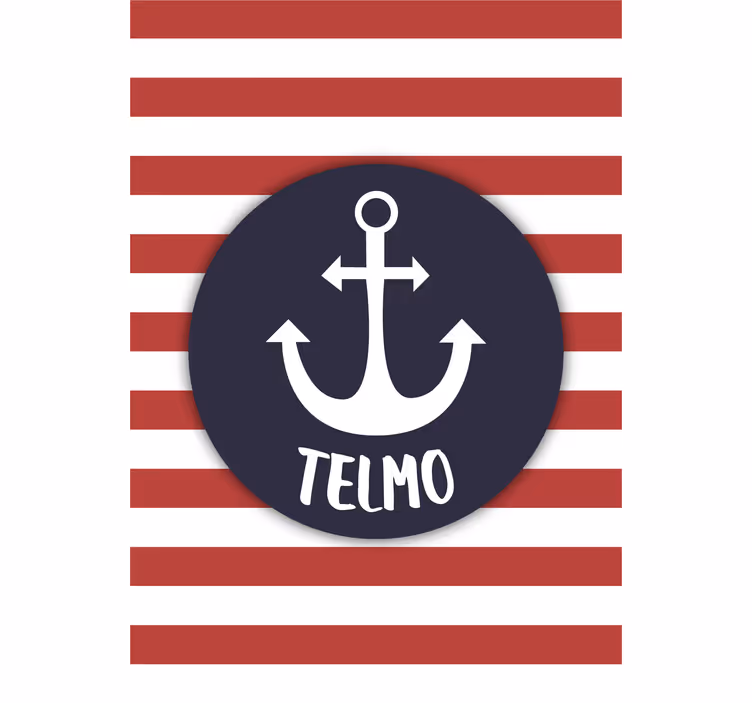 Children room roller blind customizable sailor anchor - TenStickers