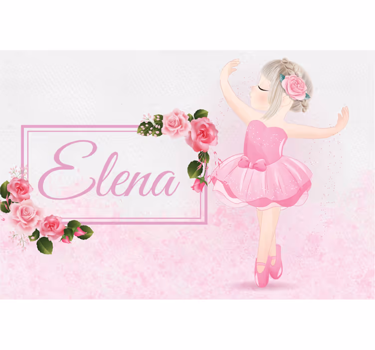 Children room roller blind ballet dancer design - TenStickers