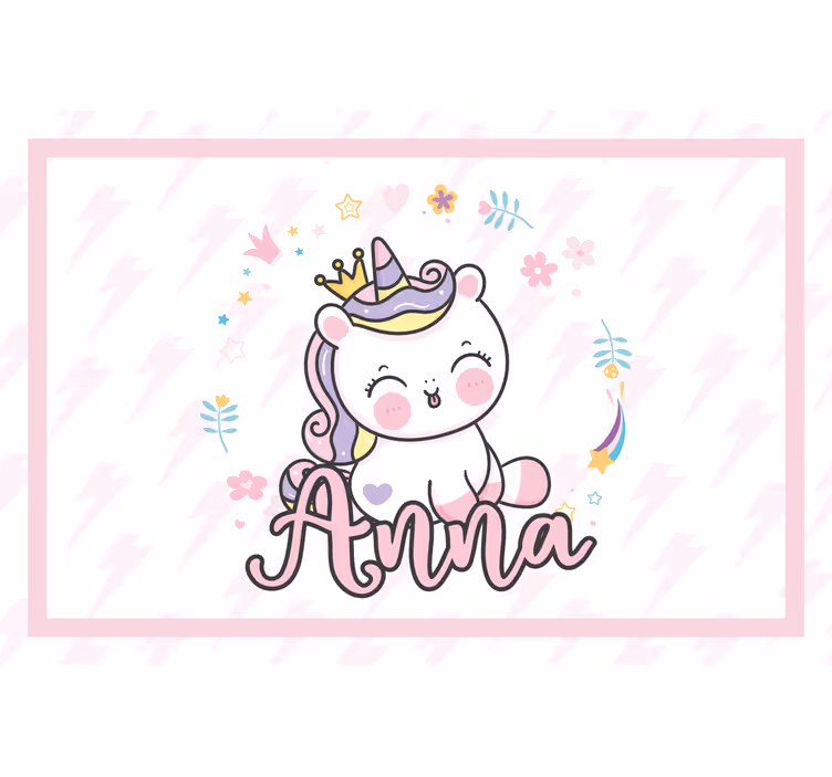Children room roller blind pretty baby unicorn - TenStickers