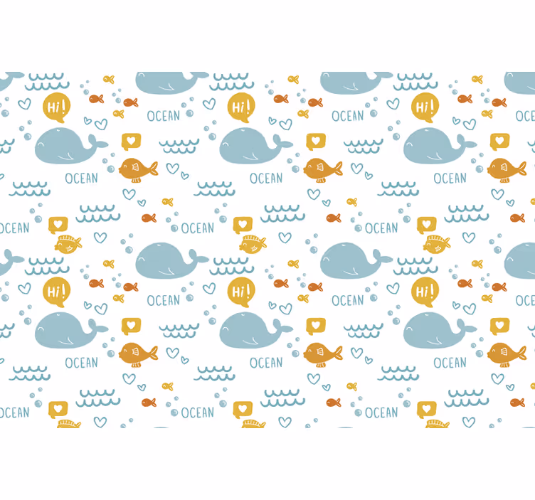 Colorful and happy ocean children room roller blind - TenStickers