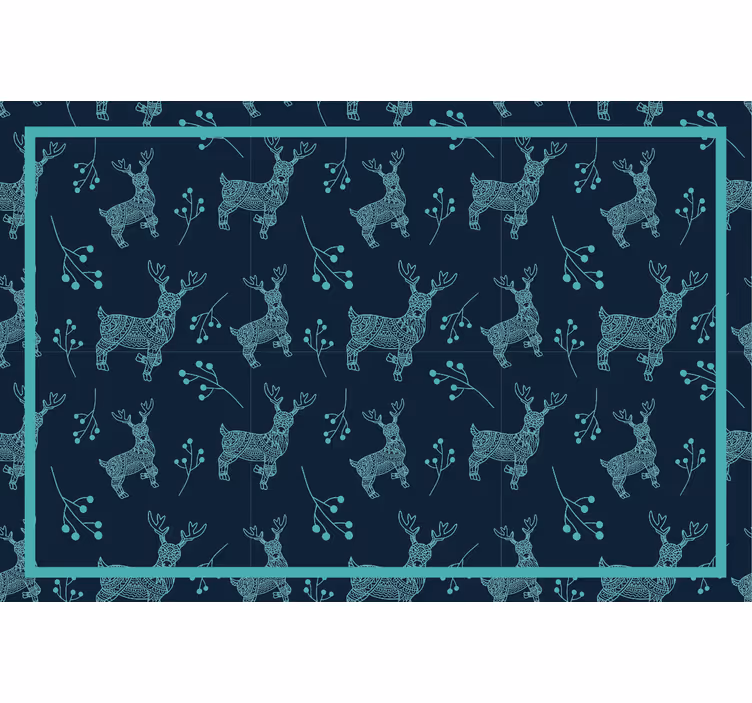 Children room roller blind wild animals with reindeer - TenStickers