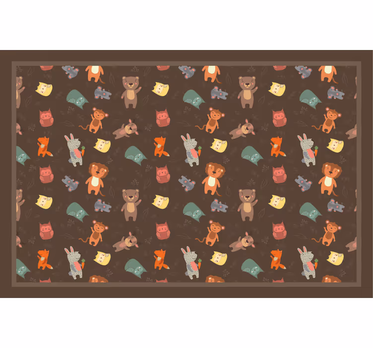 Children room roller blind cute forest animals - TenStickers
