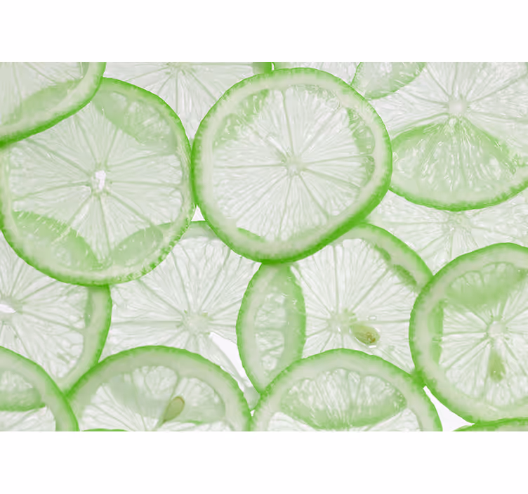 Kitchen roller blind lime slices - TenStickers