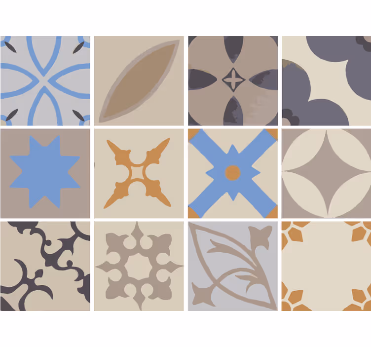 Kitchen roller blind hydraulic tile adhesive border - TenStickers