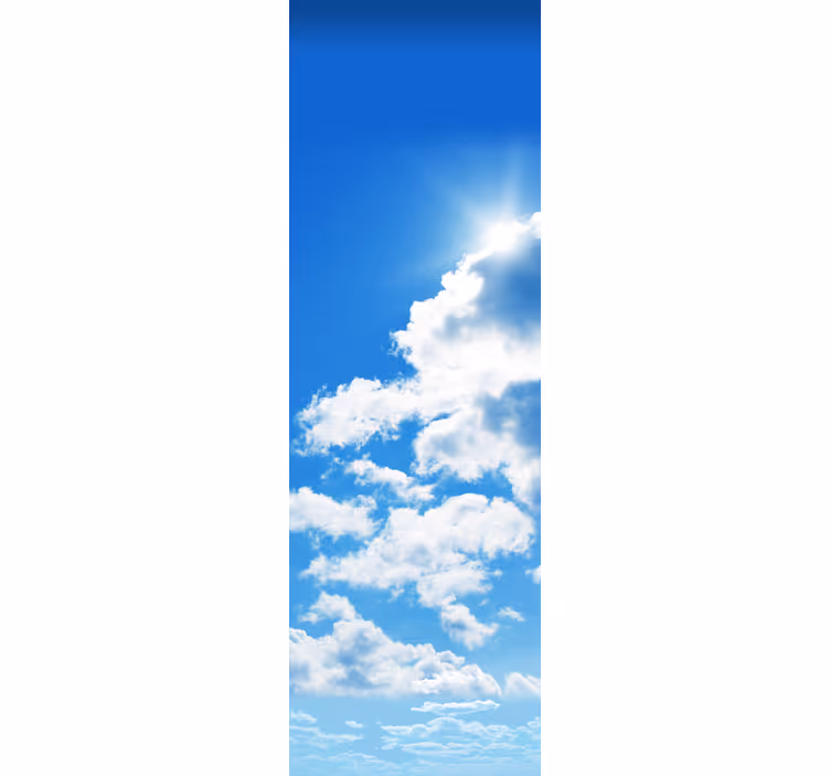 Kitchen roller blind cloud refrigerator vinyl - TenStickers
