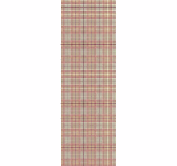 Kitchen roller blind tartan texture fridge vinyl - TenStickers