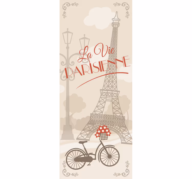 Kitchen roller blind parisian life - TenStickers