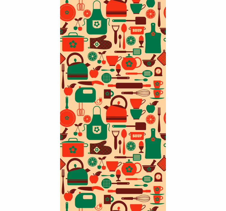 Kitchen roller blind kitchen cabinet vinyl cover - TenStickers