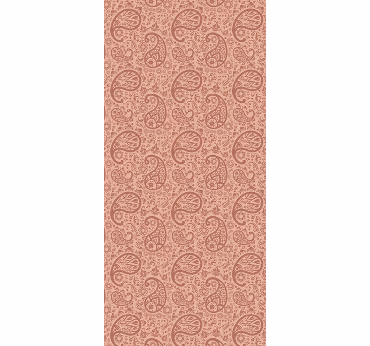 Kitchen roller blind paisley pattern curtain - TenStickers
