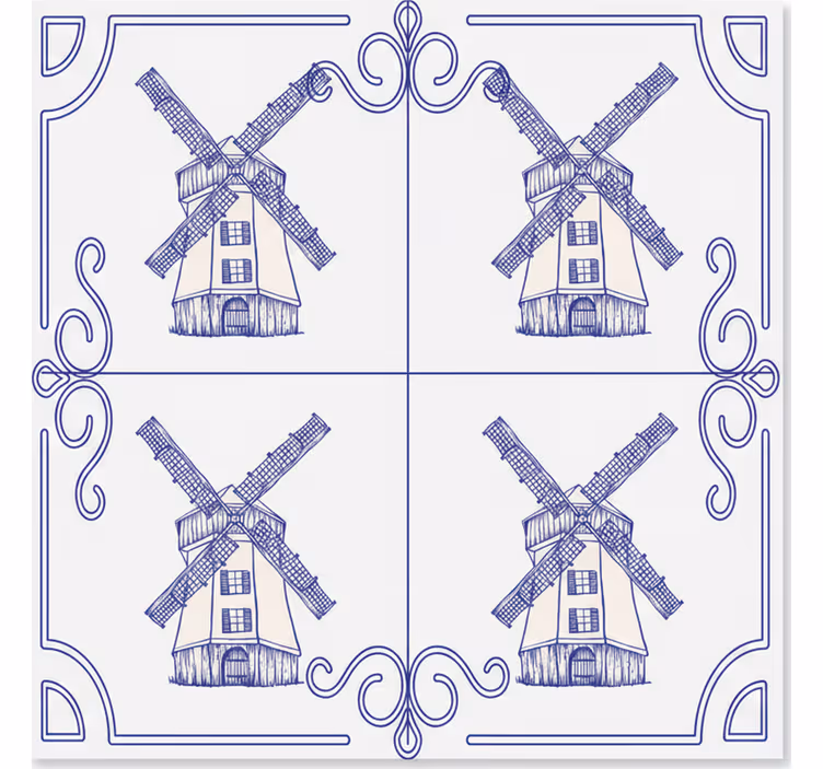 Four mills design kitchen roller blind - TenStickers