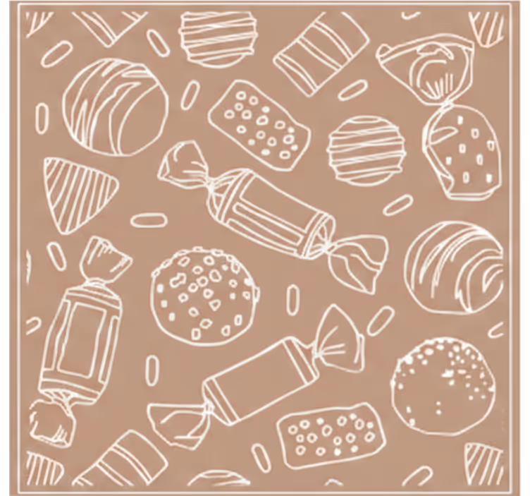 Kitchen roller blind candy tile - TenStickers