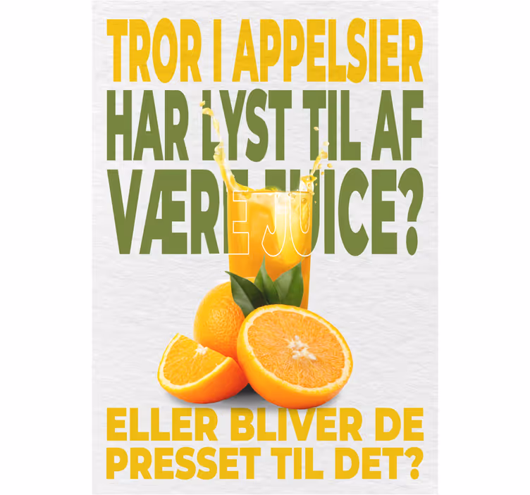 Kitchen roller blind for oranges wanting juice - TenStickers