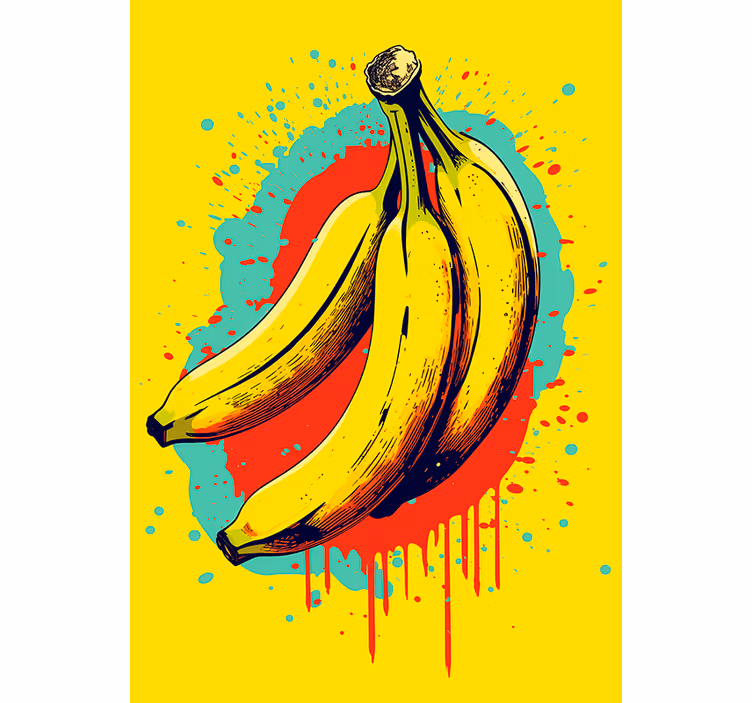 Kitchen roller blind three bananas - TenStickers