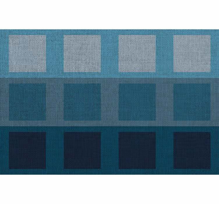 Blue roller blind modern blue pattern tablecloth - TenStickers