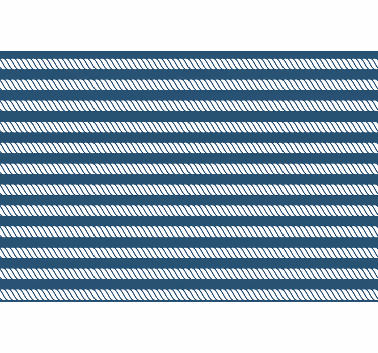 Blue roller blind with navy cord - TenStickers
