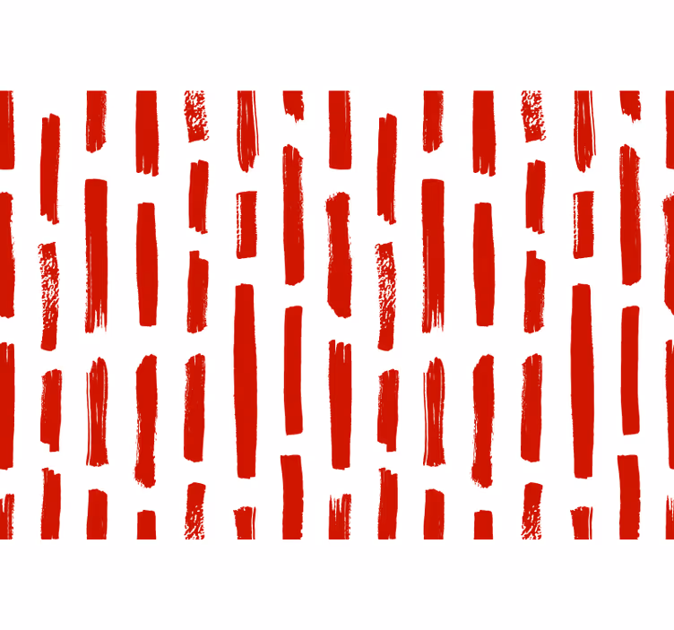 Red roller blind with red and white stripes - TenStickers