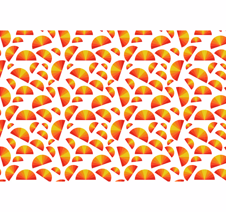 Red roller blind vintage sunset design - TenStickers