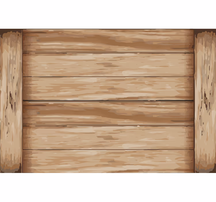 Beige roller blind with modern wood design - TenStickers