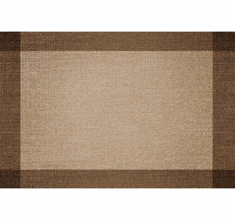 Beige roller blind with brown bordered placemat - TenStickers