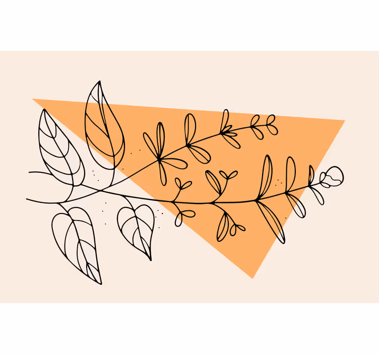 Beige roller blind french garden style - TenStickers