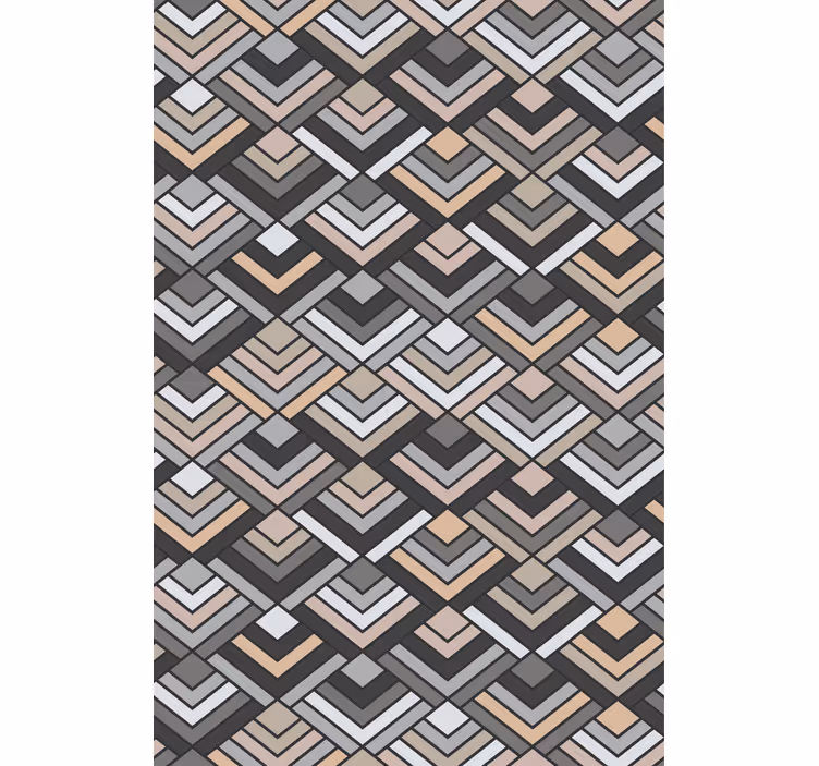 Outdoor roller blind with picasso style abstract design - TenStickers