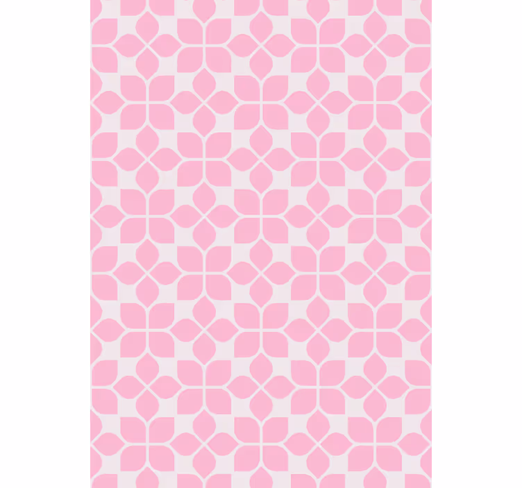 Outdoor roller blind with unique pink pattern - TenStickers