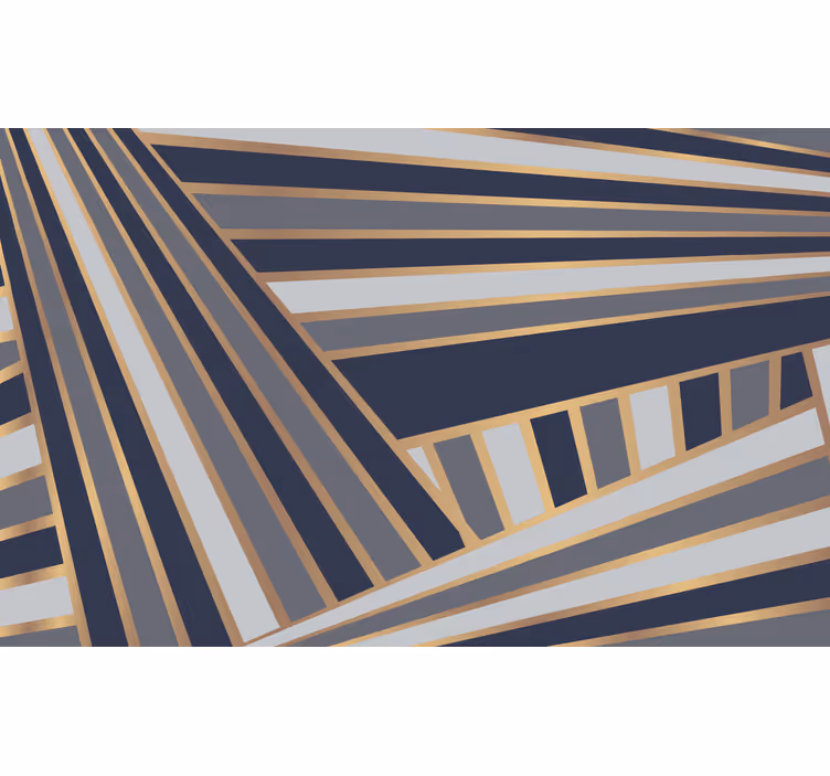 Outdoor roller blind in contrasting gray line pattern - TenStickers