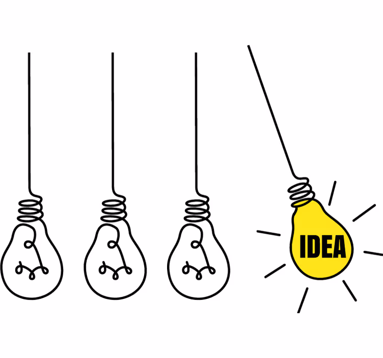 Office roller blind idea light bulbs - TenStickers