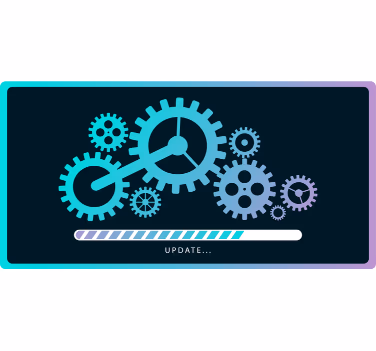 Loading cogs office roller blind - TenStickers