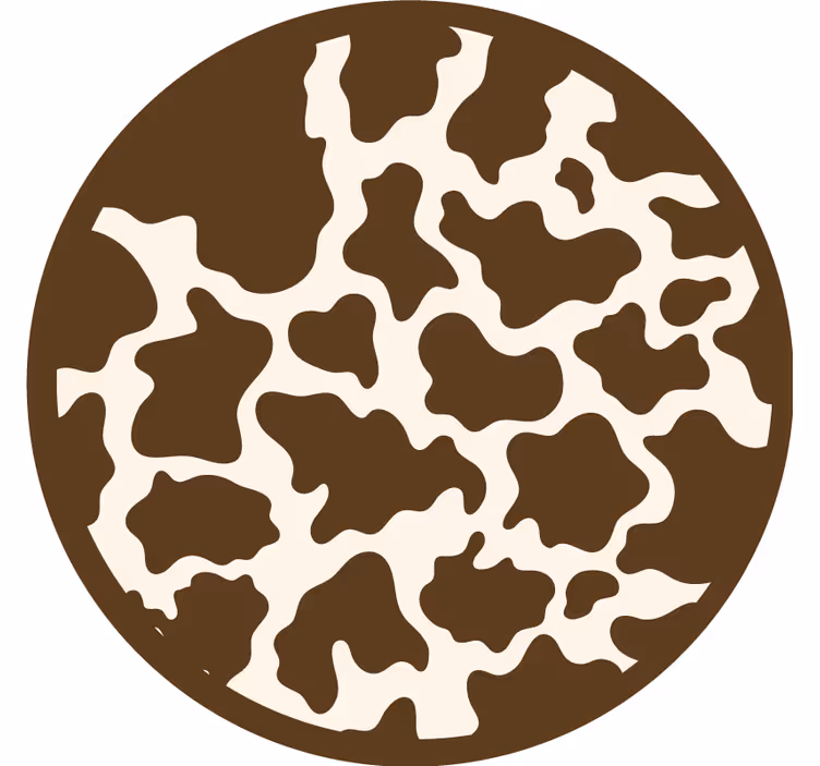 Bedroom roller blind brown cow - TenStickers