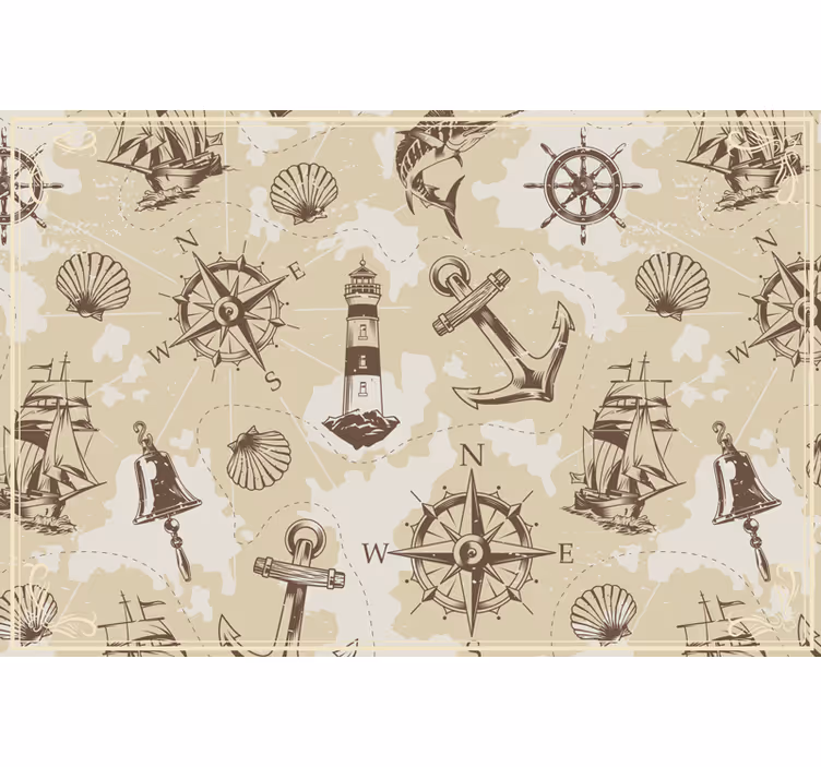 Sea-inspired bedroom roller blind - TenStickers