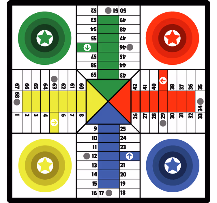 Parchis hame children room roller blind - TenStickers