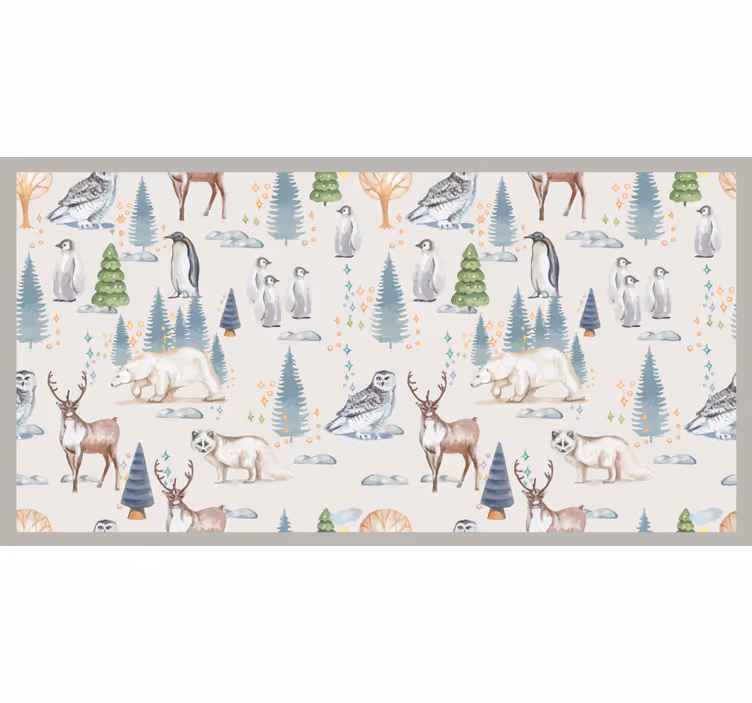 Children room roller blind autumn forest design - TenStickers