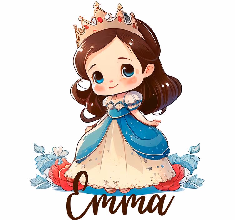 Children room roller blind princess design - TenStickers