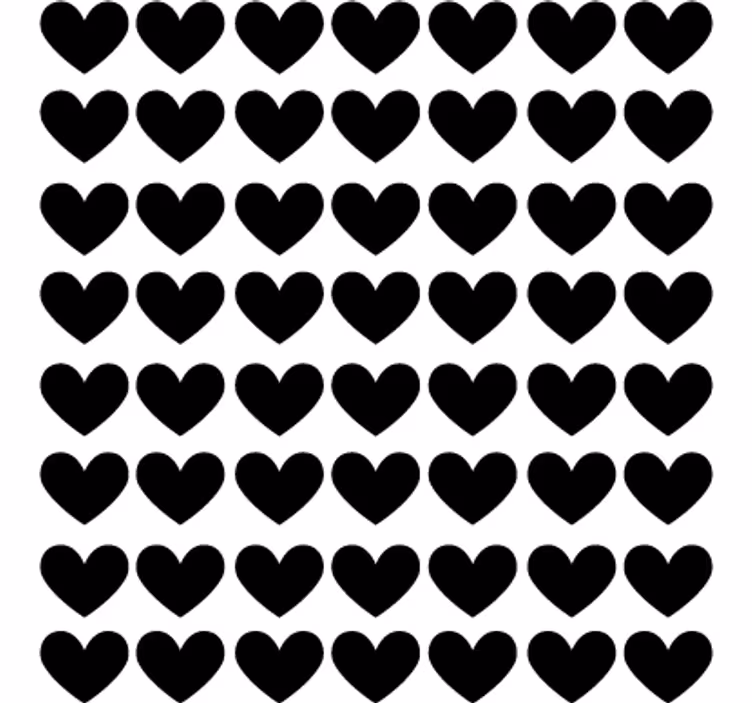 Teenage bedroom roller blind heart polka dot design - TenStickers