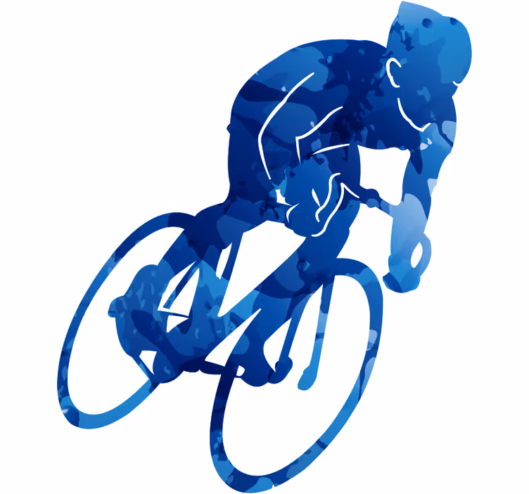 Teenage bedroom roller blind cycling bicycle - TenStickers