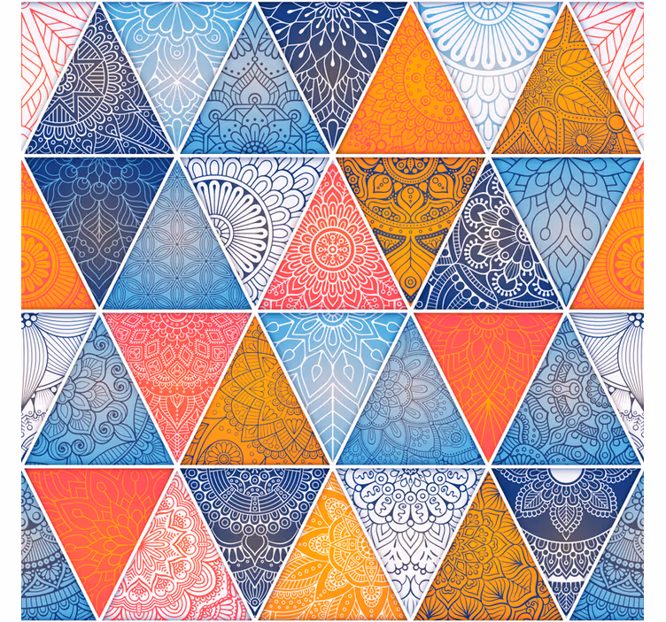 Teenage bedroom roller blind geometric mandala - TenStickers